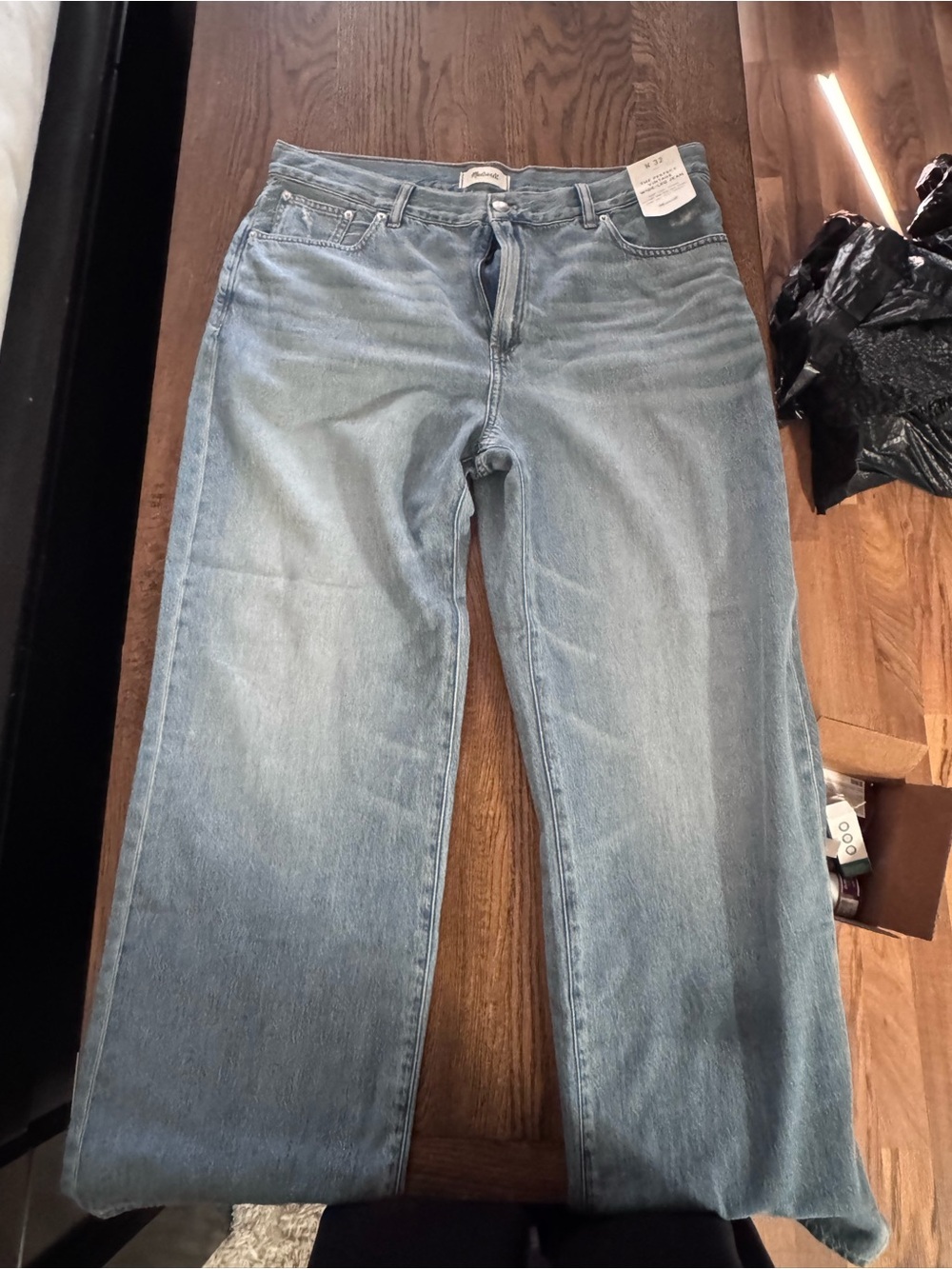 Madewell Light Blue Wide Leg Jeans